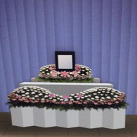家族葬４５花祭壇 02